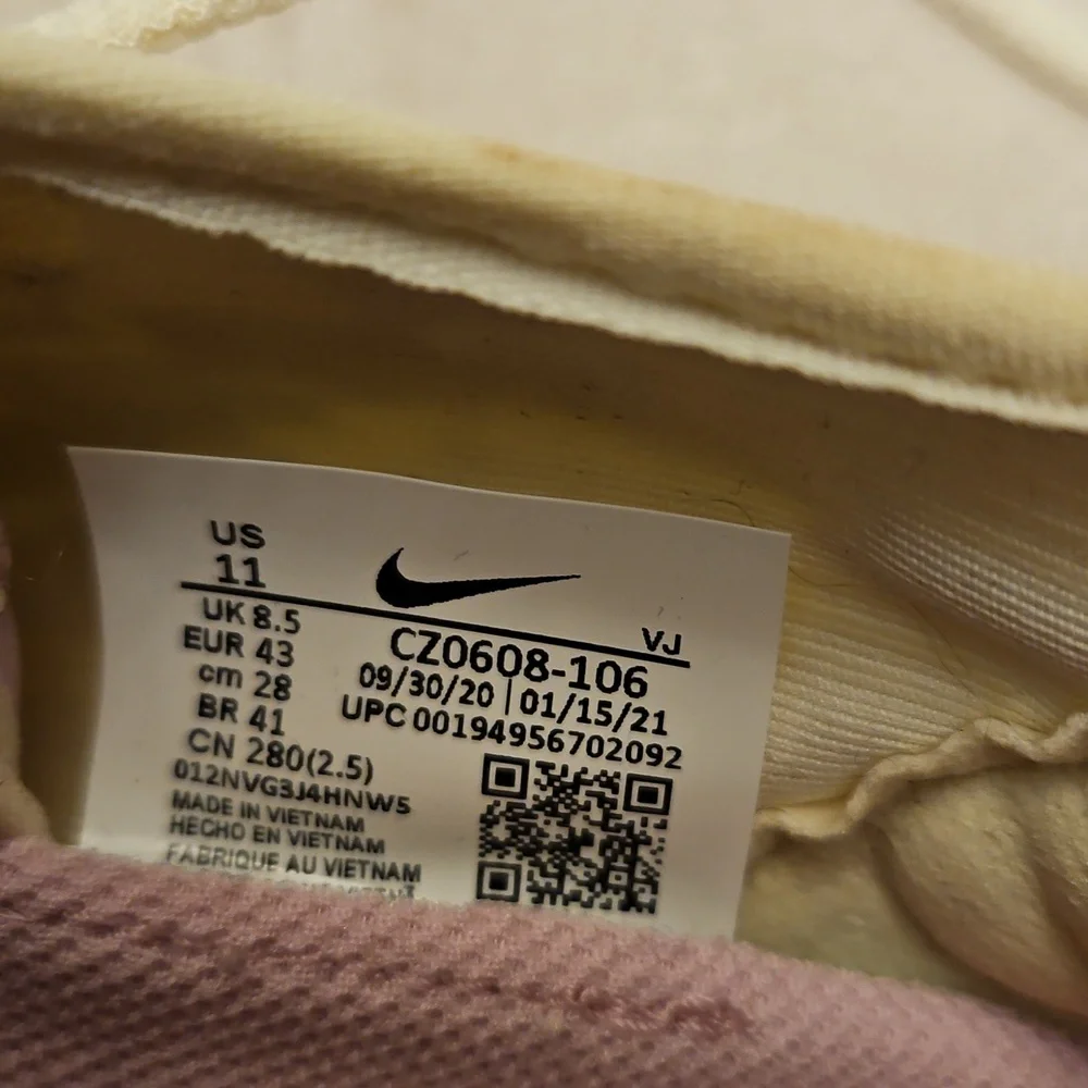 VGUC Nike Women's Superrep Cream, Lilac and Orange Sneakers. US Size 11 - Picture 8 of 8